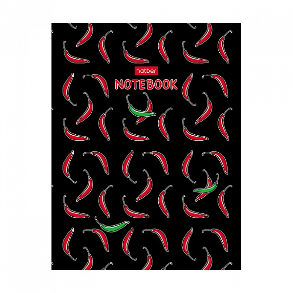 БЛОКНОТ-БИЗНЕС 80 Л, А6, КЛ, ХАТБЕР. RED PEPPER, ТВ. ПЕРЕП. ГЛЯНЦ. ЛАМ. /36/