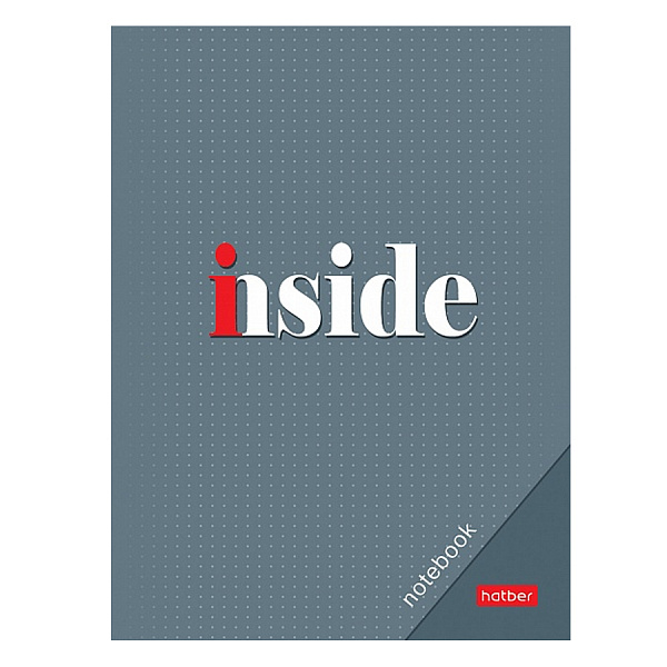 БЛОКНОТ 32 Л, А6, КЛ, ХАТБЕР. INSIDE, МЕЛ. БУМ. ЛАМ. НА СКОБЕ /120/