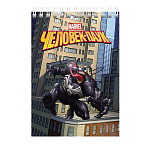 БЛОКНОТ 40 Л, А6, КЛ, ХАТБЕР. MARVEL. ЧЕЛОВЕК-ПАУК, МЕЛ. ОБЛ. УФ-ЛАК, НА ГРЕБНЕ/6/96/