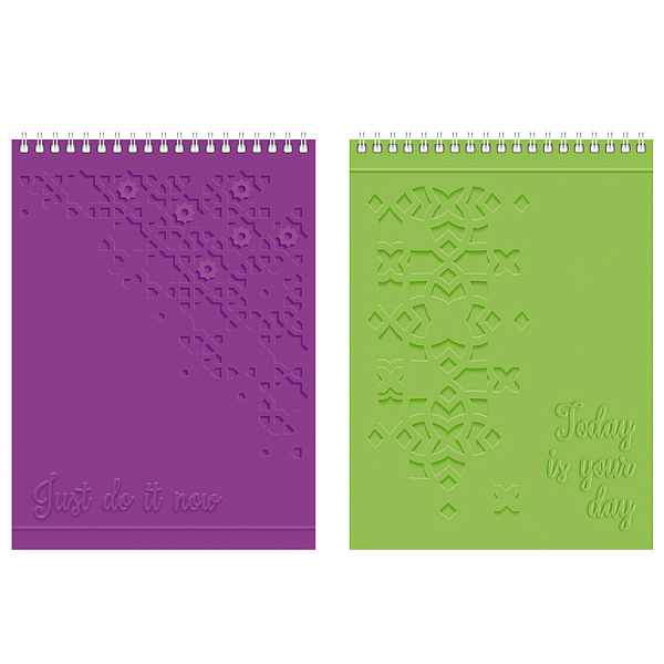 БЛОКНОТ 80 Л, А5, КЛ, JUST COLOR, АССОРТИ, НА ГРЕБНЕ /7/28/