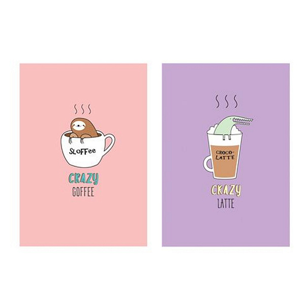 БЛОКНОТ-БИЗНЕС 64 Л, 205*145, КЛ, CRAZZY LATTE, ТВ. ПЕРЕП. МАТ. ЛАМ. ВЫБ. ЛАК. АССОРТИ /10/20/
