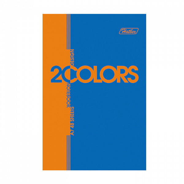 БЛОКНОТ 48 Л, А7, КЛ, ХАТБЕР. 2COLORS, СКЛЕЙКА /100/