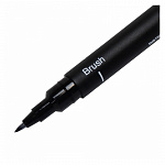 ЛИНЕР 1,0 ММ, UNI PINBR-200(S), BRUSH, КИСТЬ, ЧЕРНЫЙ /12/144/