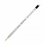 КАРАНДАШ Ч/Г ВКФ. FOR OFFICE, HB, КОРПУС СЕРЕБРИСТЫЙ, ЗАТОЧЕН. ФЕРРУЛ, С ЛАСТИКОМ /72/