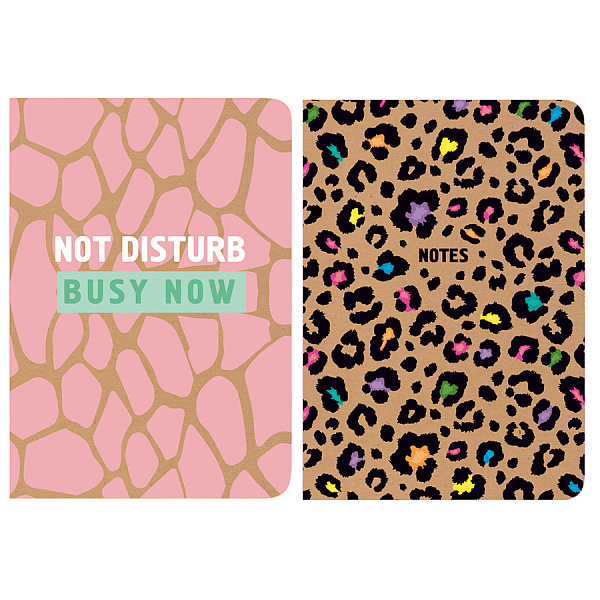 БЛОКНОТ 64 Л, А6, КЛ, FASHION PRINT, ТВ. ПЕРЕП. ИНД. БЛОК /40/