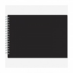 БЛОКНОТ-СКЕТЧБУК 20 Л, А6, SKETCHBOOK BLACK MINI, МЕЛ. КАРТОН, БУМ. ЧЕР. НА ГРЕБНЕ /20/