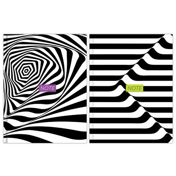 БЛОКНОТ-БИЗНЕС 80 Л, А5, КЛ, ILLUSION WAVES, ТВ. ПЕРЕП. ГЛЯНЦ. ЛАМ. АССОРТИ /24/