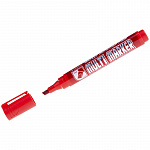 МАРКЕР ПЕРМ. CROWN MULTI MARKER CHISEL, 5ММ, СКОШЕННЫЙ, КРАСНЫЙ /12/
