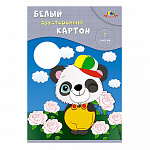 КАРТОН БЕЛЫЙ А4, 07 Л, МАЛЫШ-ПАНДА, ДВУХСТОРОН. МЕЛ. /70/