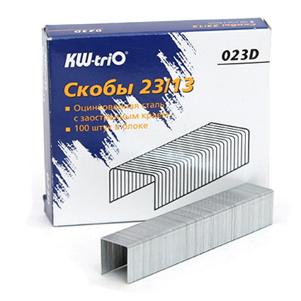 СКОБЫ №23/13 KW-TRIO, 1000 ШТ, НА 50-100 Л /15/812046