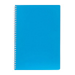 ТЕТРАДЬ 96 Л, А4, КЛ, ХАТБЕР. ОДНОТОННЫЙ. НЕБЕСНАЯ ЛАЗУРЬ, ЛАМ. МЯГКОЕ КАСАНИЕ, ПЕРФ. НА ГРЕБНЕ /2/2