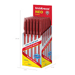 РУЧКА ШАР. ERICHKRAUSE NEO® STICK ORIGINAL, КРАСНЫЙ /50/200/2400/