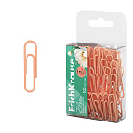 СКРЕПКИ 28 ММ/100 ШТ. ERICHKRAUSE PASTEL BLOOM, ВИНИЛ. ПОКРЫТИЕ, ПЕРСИКОВЫЙ, ПЭТ-БОКС /10/200/