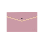 КОНВЕРТ ПЛАСТ. НА КНОПКЕ, A4, ERICHKRAUSE SOFT MANGA, 0,18 ММ, КАРМАН, НЕПРОЗР. АССОРТИ /12/240/ РФ