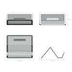 ПОДСТАВКА Д/ВИЗИТОК, ЕRICHКRAUSE, СЕТЧАТЫЙ-МЕТАЛЛ, СЕРЫЙ /24/288/