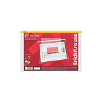 КОНВЕРТ ПЛАСТ. НА МОЛНИИ, А5, ERICHKRAUSE ZIP PCKET, 0,14 ММ, ПЛОТ, ПРОЗР. /12/240/