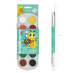 КРАСКИ АКВ. 12 ЦВ. ERICHKRAUSE, МЕДОВЫЕ, АССОРТИ /6/24/