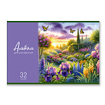 АЛЬБОМ Д/РИС. 32 Л, А4, СВЕТОЧ. КРАСКИ ЛЕТА, НА СКОБЕ /5/35/