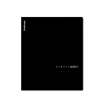 ТЕТРАДЬ 48 Л, А5, КЛ. ERICHKRAUSE SIMPLE COLOR, ЧЕРНЫЙ, ЛАМ. SOFT+TOUCH, ВЫБ. УФ-ЛАК /5/100/
