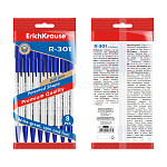 Набор из 8 ручек шариковых ErichKrause R-301 Stick&Grip Classic 1.0, цвет чернил синий (в пакете)