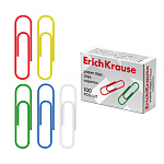 СКРЕПКИ 33 ММ/100 ШТ. ERICHKRAUSE, ЦВЕТНЫЕ АССОРТИ* /24/144/