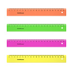 ЛИНЕЙКА 20 СМ, ERICHKRAUSE NEON, АССОРТИ /45/900/ РФ