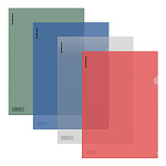 УГОЛОК А4. ПЛАСТ. ERICHKRAUSE GLOSSY CLASSIC, 0,16 ММ, АССОРТИ /12/300/ РФ