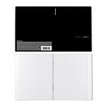 ТЕТРАДЬ 48 Л, А5, КЛ. ERICHKRAUSE ЧИСТЫЙ ЦВЕТ, ЧЕРНЫЙ, ЛАМ. МЯГКИЙ+ТАЧ, ВЫБ. УФ-ЛАК /5/100/