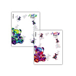 ОБЛОЖКА Д/ТЕТРАДЕЙ И ДНЕВНИКОВ ERICHKRAUSE JELLY BEAR, 0,08 ММ, 212*347ММ, 80МКМ, АССОРТИ,12ШТ /72/ 