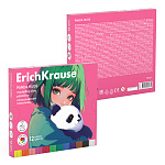 ПЛАСТИЛИН 12 ЦВ. ERICHKRAUSE PANDA HUGS, 180 Г, СО СТЕКОМ, АССОРТИ, К/К /24/