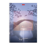 ТЕТРАДЬ 80 Л, А4, КЛ, ХАТБЕР. IMPRESSIONS, ВЫБ. ЛАК, НА ГРЕБНЕ /24/