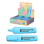 Текстмаркер ErichKrause Visioline V-12 Pastel, цвет чернил голубой (в коробке-дисплее по 10 шт.)