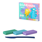 ПЛАСТИЛИН 08 ЦВ. ERICHKRAUSE JOLLY FRIENDS PASTEL, 144 Г, СО СТЕКОМ, АССОРТИ, К/К /7/28/