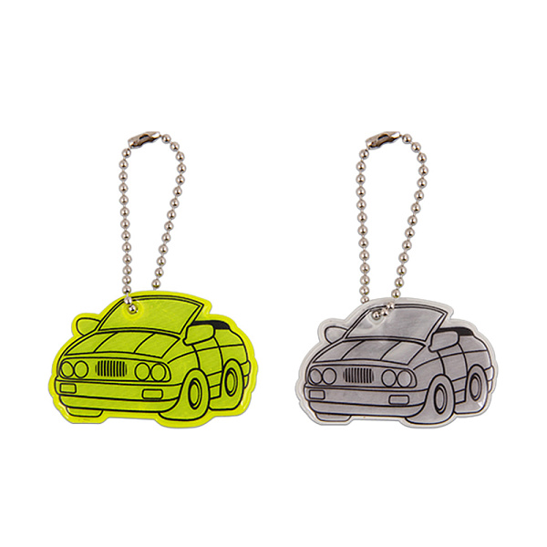 БРЕЛОК-СВЕТООТРАЖАТЕЛЬ MAZARI МАШИНА, ФИГУР. ОПП /24/