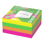 БЛОК Д/ЗАПИСИ 75*75 ММ, 400Л. ERICHKRAUSE NEON, БУМАГА, АССОРТИ /6/96/