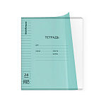 ТЕТРАДЬ 24 Л, ЛИН. ERICHKRAUSE КЛАССИКА COVERPRO МАТОВЫЙ ПУЛЬС, ПЛАСТ. ОБЛ. СКОБА, МИКС /10/160/