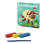 ПЛАСТИЛИН 12 ЦВ. ERICHKRAUSE BABY, 240 Г, С АЛОЭ ВЕРА, НА РАСТ. ОСНОВЕ, СО СТЕКОМ /8/32/ РФ