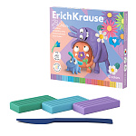 ПЛАСТИЛИН 12 ЦВ, ERICHKRAUSE JOLLY FRIENDS PASTEL BLOOM, 216 Г. СО СТЕКОМ /6/24/