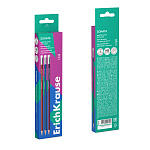 КАРАНДАШ Ч/Г ERICHKRAUSE SONATA, HB, ТРЕХГРАН. С ЛАСТИКОМ, ЗАТОЧЕН. АССОРТИ 45705 /12/144/2880/