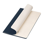 БЛОКНОТ 48 Л, А5, PORTOBELLO CORSA SLIM. ИСК. КОЖА, ГИБКАЯ ОБЛ. СИНИЙ /