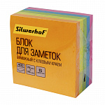 БЛОК Д/ЗАПИСИ 76*76 ММ, 400Л, SILWERHOF, НЕОН АССОРТИ /18/72/1188429
