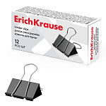 ЗАЖИМ Д/БУМАГ 32 ММ/12 ШТ ERICHKRAUSE, ЧЕРНЫЙ  /12/120/