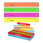 ЛИНЕЙКА 20 СМ, ERICHKRAUSE NEON, АССОРТИ /45/900/ РФ