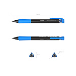 КАРАНДАШ АВТ. 2.0 ММ, ERICHKRAUSE DRAFT, ЦАНГОВЫЙ, АССОРТИ /12/144/