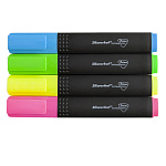 МАРКЕР ТЕКСТ. SILWERHOF PRIME+, 1-4ММ, СКОШЕННЫЙ, НАБОР 04ЦВ. ГОЛУБОЙ ПАКЕТ /12/144/1526270