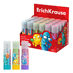 КЛЕЙ КАРАНДАШ 15 ГР. ERICHKRAUSE EASY STICK JOLLY FRIENDS, АССОРТИ, ДИСПЛЕЙ /24/384/
