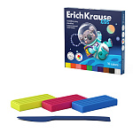 ПЛАСТИЛИН 10 ЦВ, 180 ГР. ERICHKRAUSE KIDS SPACE ANIMALS, СО СТЕКОМ /8/32/
