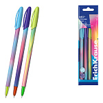 Набор из 4 ручек шариковых ErichKrause Neo® Stick Cool Ray 0.7, Super Glide Technology, цвет чернил синий (в пакете)