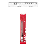 Линейка пластиковая ErichKrause Clear, 15см, прозрачный (в пакете по 20 шт)