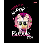ТЕТРАДЬ 48 Л, А5, КЛ, ХАТБЕР. BUBBLE TEA, ГЛЯНЦ. ЛАМ. НА СКОБЕ /5/100/ РФ
